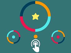 Barevný přepínač míč