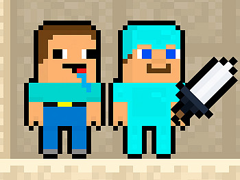 Noob vs. Pro Písečný ostrov