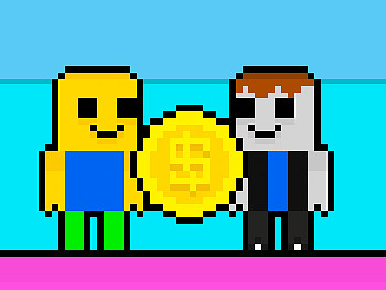 Sbírání mincí Obby